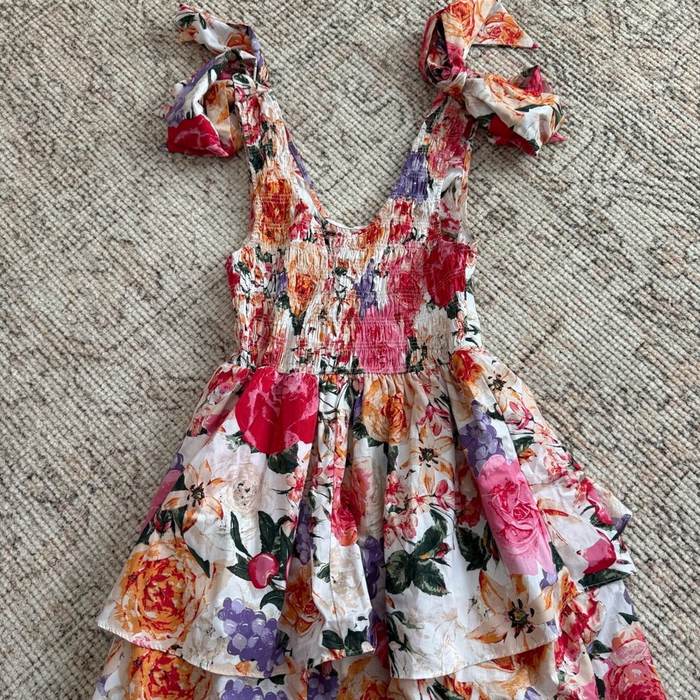 Buddy love floral Tiered Maxi Dress Small - Picture 6 of 6